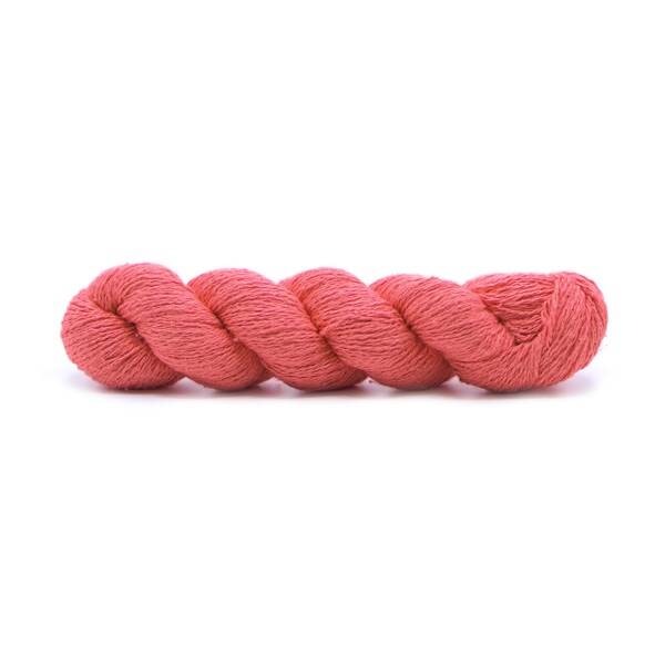 Echeveau 50g - 100% soie - Bourette - Spun Silk world Tricot Maison du Haut Mercier 0124-SPICED CORAL 
