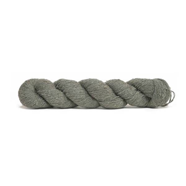 Echeveau 50g - 100% soie - Bourette - Spun Silk world Tricot Maison du Haut Mercier 0134-SMOKY OLIVE 