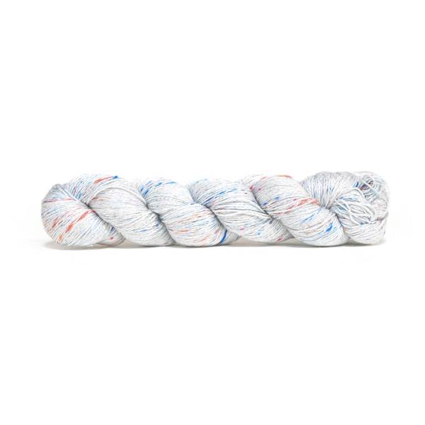Echeveau 50g - 100% soie - Tangled - Spun Silk world Tricot Maison du Haut Mercier 0081-AEGEAN SKY 