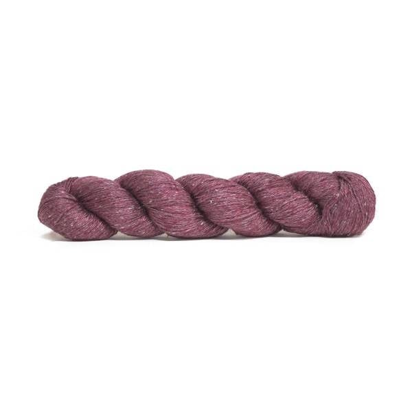 Echeveau 50g - 100% soie - Tangled - Spun Silk world Tricot Maison du Haut Mercier 0093-MAROON OAK 