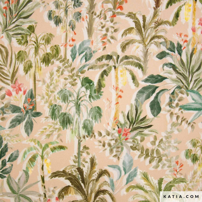 Ecoviscose Cocoa Fruit Palm Tissus Katia 