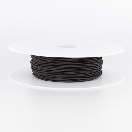 Élastique à chapeau - Taille 1.5mm noir Rubanerie 3b com 