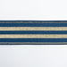 Élastique rayures lurex - Taille 30mm Rubanerie 3b com Bleu jeans - 7131 