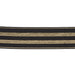 Élastique rayures lurex - Taille 30mm Rubanerie 3b com Noir - 0002 