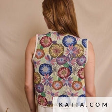 Ethnic Jacquard Flowers Jacquard Tissus Katia 