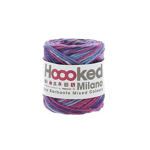 Fil coton à tricoter & crocheter - Eco Barbante Milano 50g multicolor - Hoooked Fil Maison du Haut Mercier 
