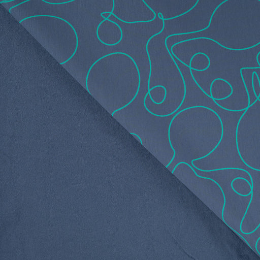 French Terry Denim Tissus Quality Textiles 