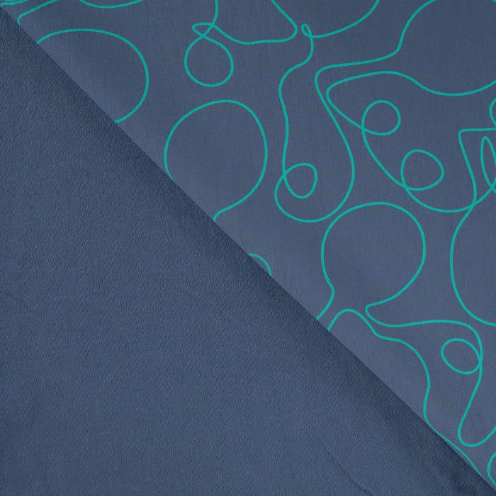 French Terry Denim Tissus Quality Textiles 