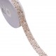 Galon jacquard fleurs et feuilles- Taille 25mm