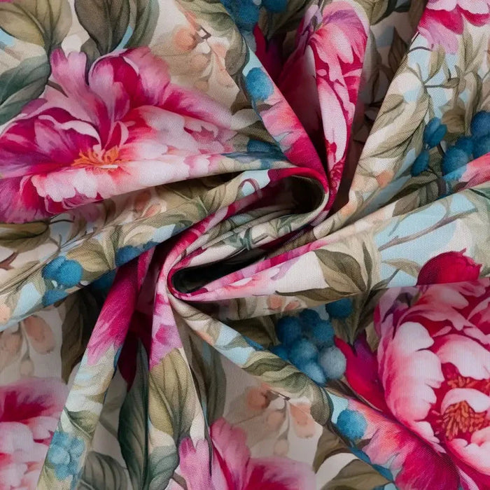 Half Panama Digital Print Tissus Quality Textiles 