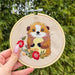 KIT BRODERIE AVEC TAMBOUR 15 CM - AMI DU JARDIN Broderie MILPOINT 