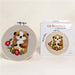 KIT BRODERIE AVEC TAMBOUR 15 CM - AMI DU JARDIN Broderie MILPOINT 
