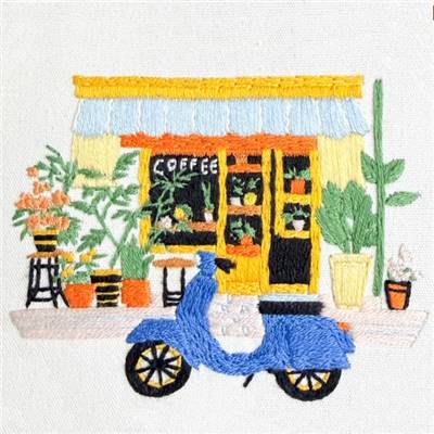 KIT BRODERIE AVEC TAMBOUR 15 CM - DOLCE VIT Broderie MILPOINT 