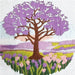 KIT BRODERIE AVEC TAMBOUR 15 CM - JACARANDA SUR LA PLAINE Broderie MILPOINT 