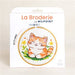 KIT BRODERIE AVEC TAMBOUR 15 CM - KITTY MIMI Broderie MILPOINT 
