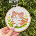 KIT BRODERIE AVEC TAMBOUR 15 CM - KITTY MIMI Broderie MILPOINT 