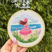 KIT BRODERIE AVEC TAMBOUR 15 CM - SOUVENIRS DE PLAGE Broderie MILPOINT 