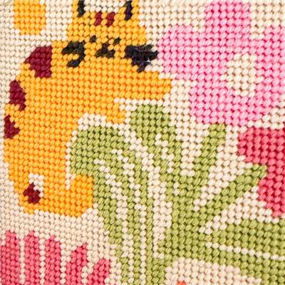 KIT CANEVAS COMPLET - DESSIN 15 X 20 CM - CHATS CHAMPETRES Broderie MILPOINT 