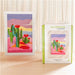 KIT CANEVAS COMPLET - DESSIN 20 X 30 CM - LE RIVAGE DES CACTUS Broderie MILPOINT 