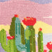 KIT CANEVAS COMPLET - DESSIN 20 X 30 CM - LE RIVAGE DES CACTUS Broderie MILPOINT 