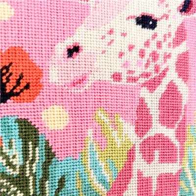 KIT CANEVAS COMPLET - DESSIN 30 X 30 CM - GIRAFE POP Broderie MILPOINT 