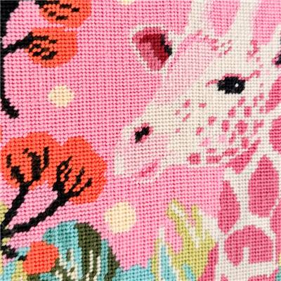KIT CANEVAS COMPLET - DESSIN 30 X 30 CM - GIRAFE POP Broderie MILPOINT 
