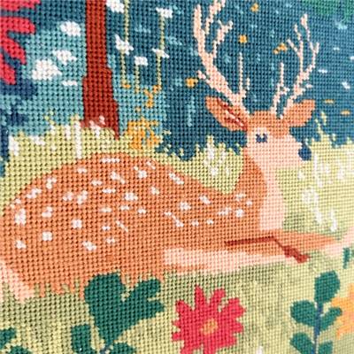 KIT CANEVAS COMPLET - DESSIN 40 X 50 CM - CLAIRIERE PAISIBLE Broderie MILPOINT 
