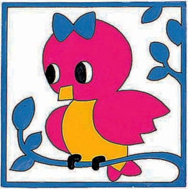 Kit de canevas enfant - Piou piou Broderie Margot 
