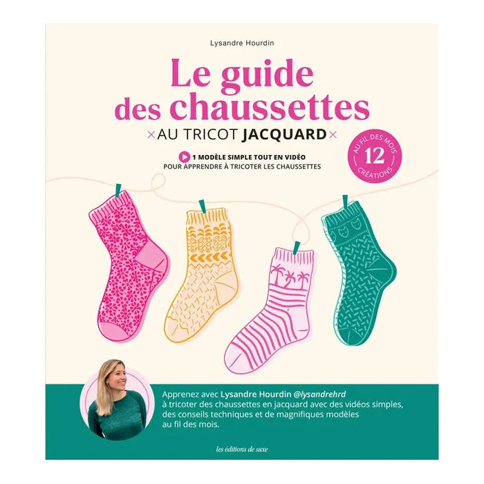 LE GUIDE DES CHAUSSETTES AU TRICOT JACQUARD Livre Les éditions de saxe 