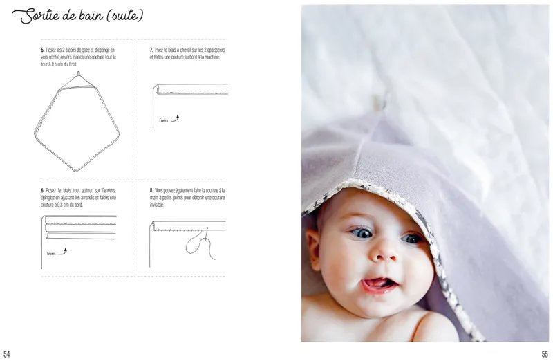 LES INDISPENSABLES DE BEBE - 10 MODELES FACILES - 1 PROJET EN 2 H Livre Hachette Loisirs 