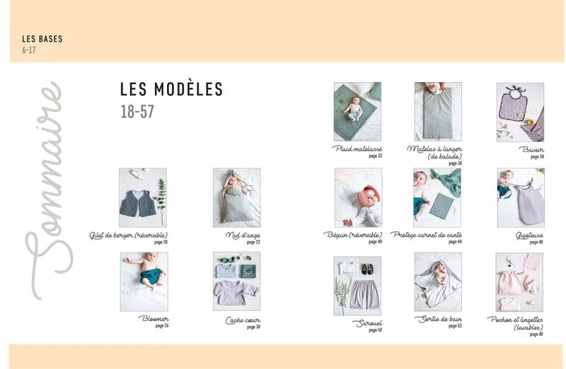LES INDISPENSABLES DE BEBE - 10 MODELES FACILES - 1 PROJET EN 2 H Livre Hachette Loisirs 