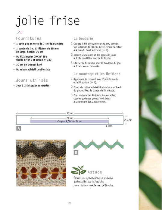 Livre broderie de jours Livre Le Temps Apprivoisé 