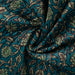 Matelassée Flowers & Abstract Petrol Tissus Quality Textiles 