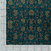 Matelassée Flowers & Abstract Petrol Tissus Quality Textiles 