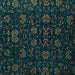 Matelassée Flowers & Abstract Petrol Tissus Quality Textiles 