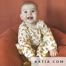MOUSSELINE PRINT Reindeer Flowers Tissus Katia 