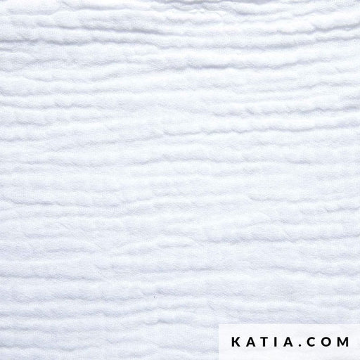 MOUSSELINE SOLID Tissus Katia 100 - Blanc 