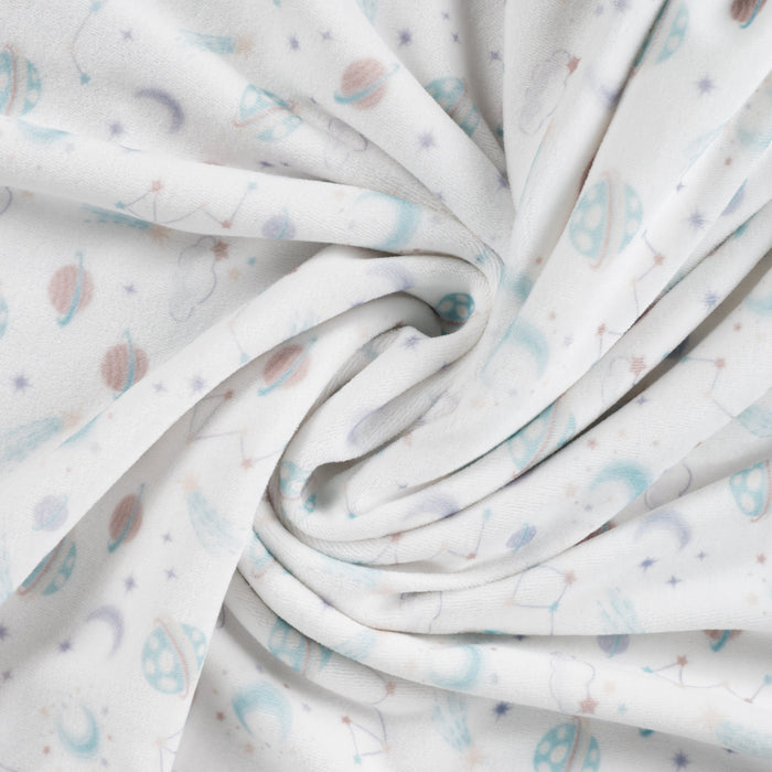 Nicky Velours Galaxy Ecru Tissus Quality Textiles 