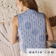 Paisley Padded Jeans Matelassée Tissus Katia 