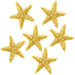Patch - Ecusson 6 mini étoile Doré 1,2cm X 1,2cm Mercerie 3Bcom 