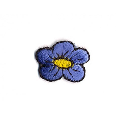 Patch - Ecusson Fleur Mercerie 3Bcom Bleu 