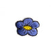 Patch - Ecusson Fleur Mercerie 3Bcom Bleu 