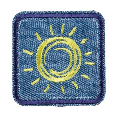 Patch - Ecusson soleil jeans Mercerie 3Bcom 