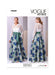 Patron Badgley Mischka - Ceinture, Corsage, Jupe, Robe Patron Vogue 