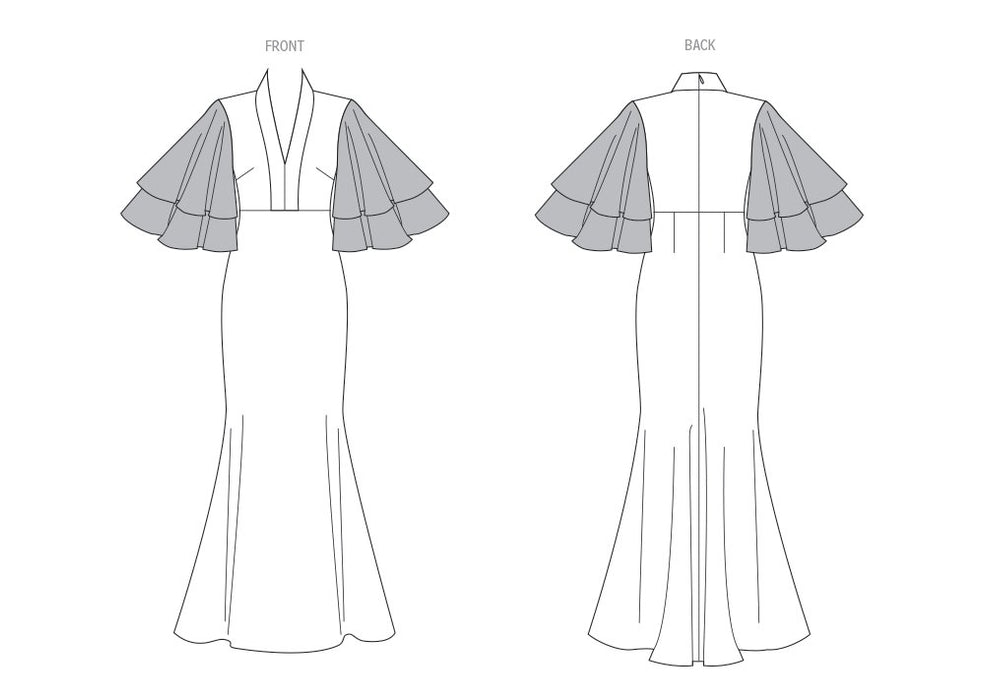 Patron Badgley Mischka - Jupe, Robe Patron Vogue 
