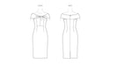 Patron Badgley Mischka - Robe Patron Vogue 