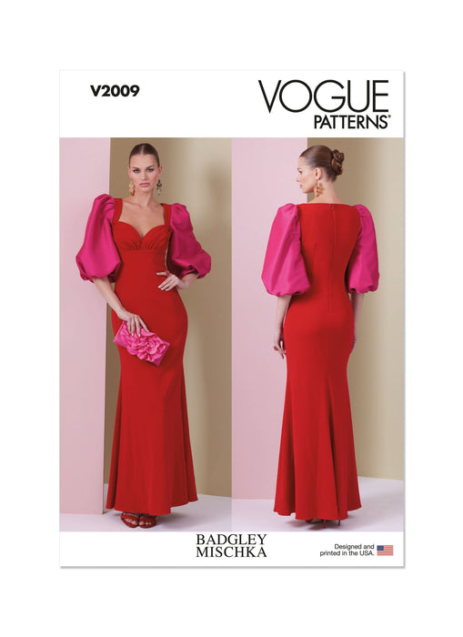Patron Badgley Mischka - Robe, Soutien Patron Vogue 