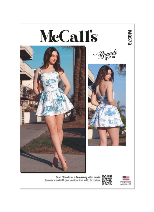 Patron Brandi Joan - Jupe, Robe Patron McCall's 