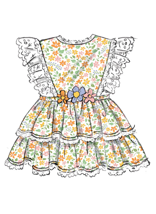 Patron Butterick - Barboteuse, Bavette, Jupe Patron Butterick 