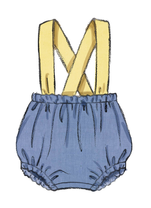 Patron Butterick - Barboteuse, Bavette, Jupe Patron Butterick 